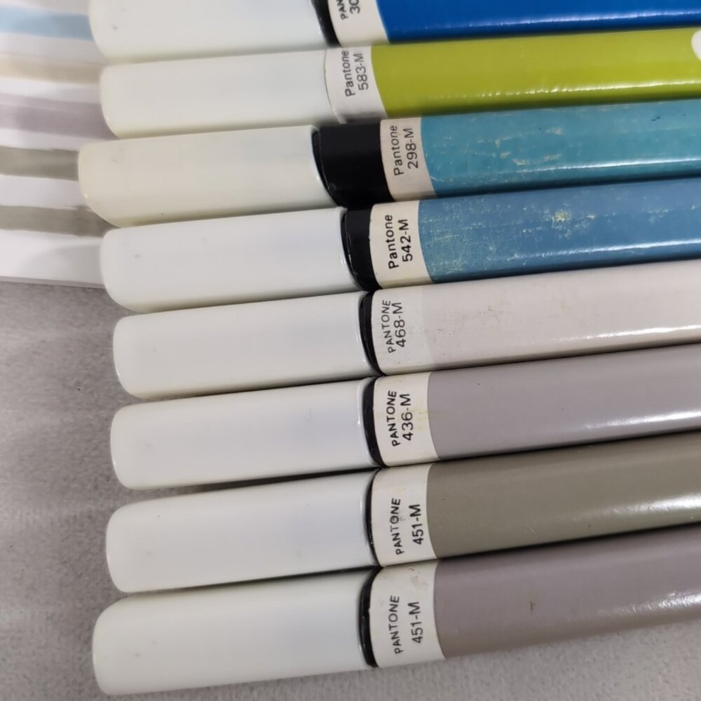 15 Pantone By Letraset Broad Nib Markers Vintage Blue Green Multicolor - Picture 5 of 9
